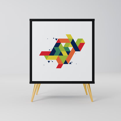 Credenza FUTURE SIGN a 1 anta con finitura nera