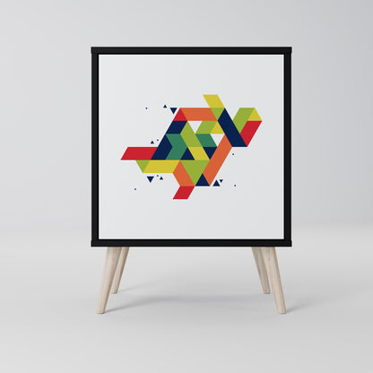 Credenza FUTURE SIGN a 1 anta con finitura nera