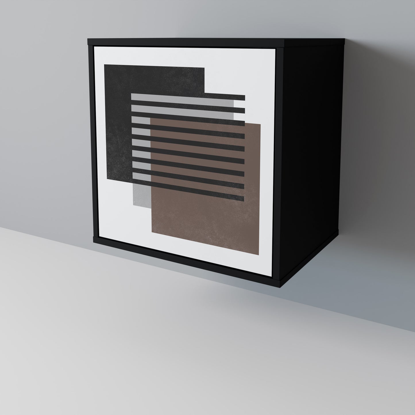 Credenza SHADOW SYNCHRONY a 1 anta con finitura nera