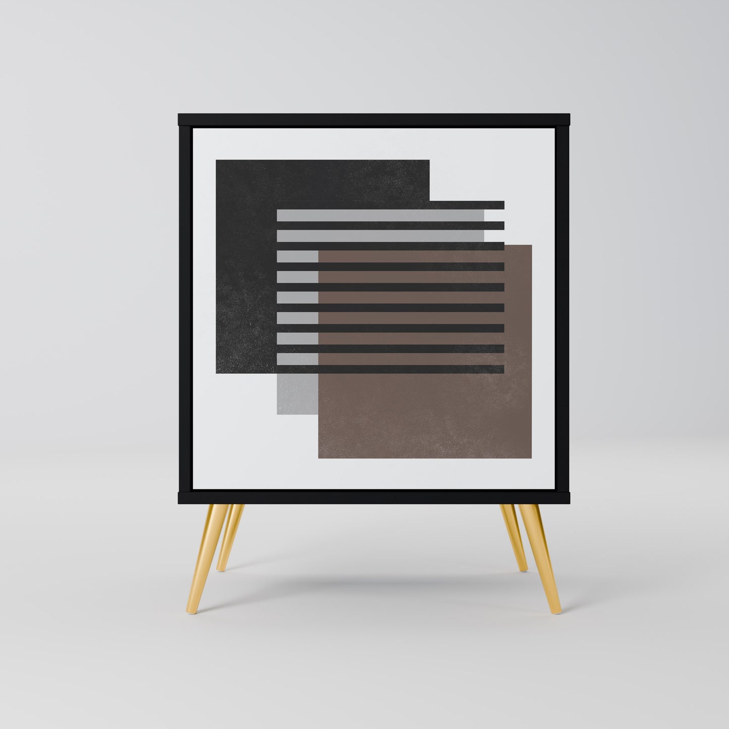 Credenza SHADOW SYNCHRONY a 1 anta con finitura nera