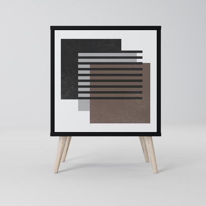 Credenza SHADOW SYNCHRONY a 1 anta con finitura nera