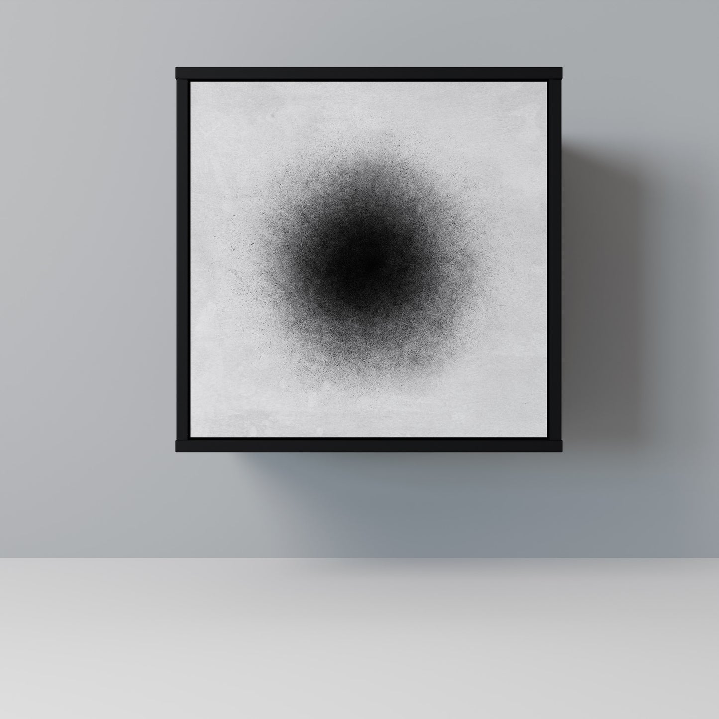 Credenza BLACK HOLE a 1 anta con finitura nera