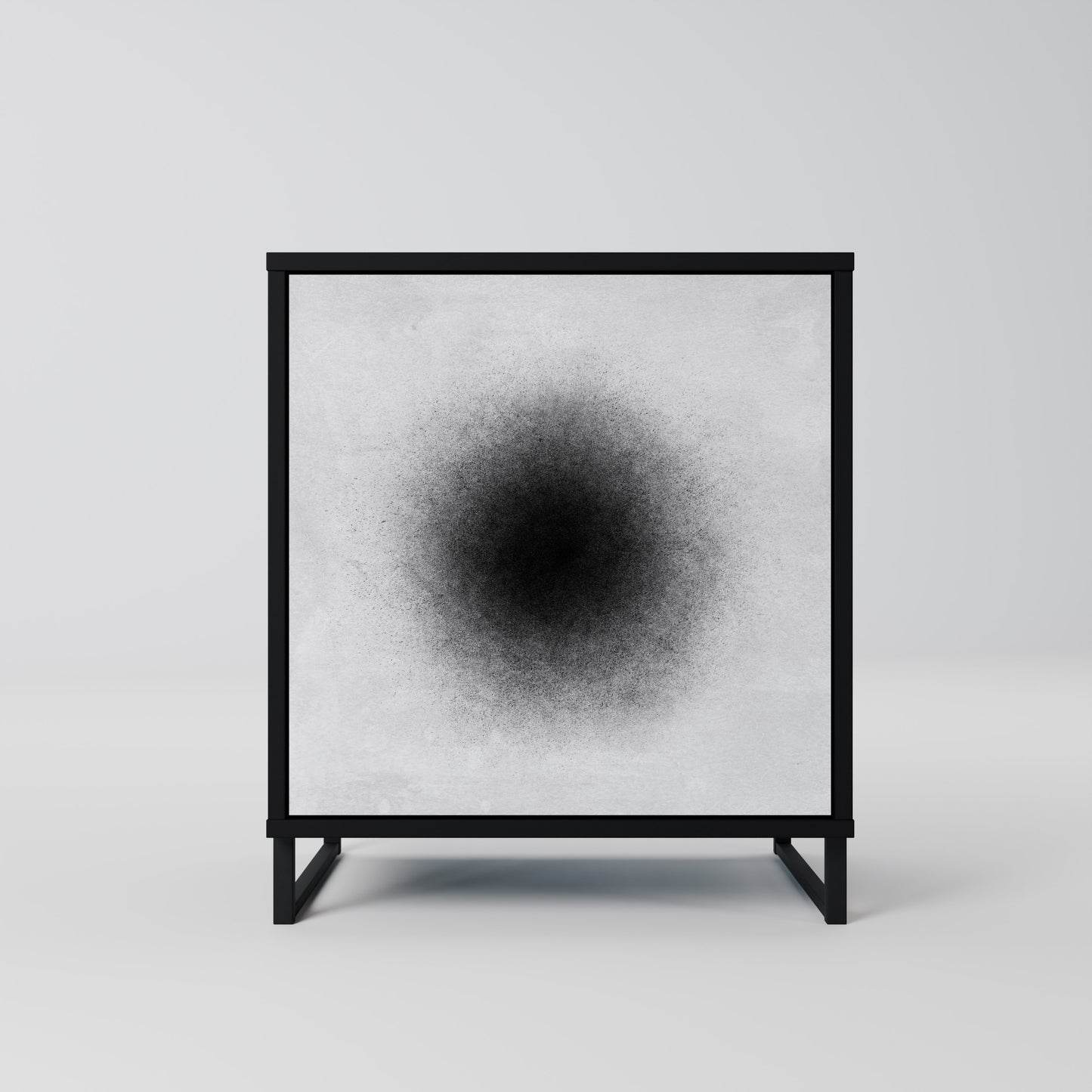 Credenza BLACK HOLE a 1 anta con finitura nera