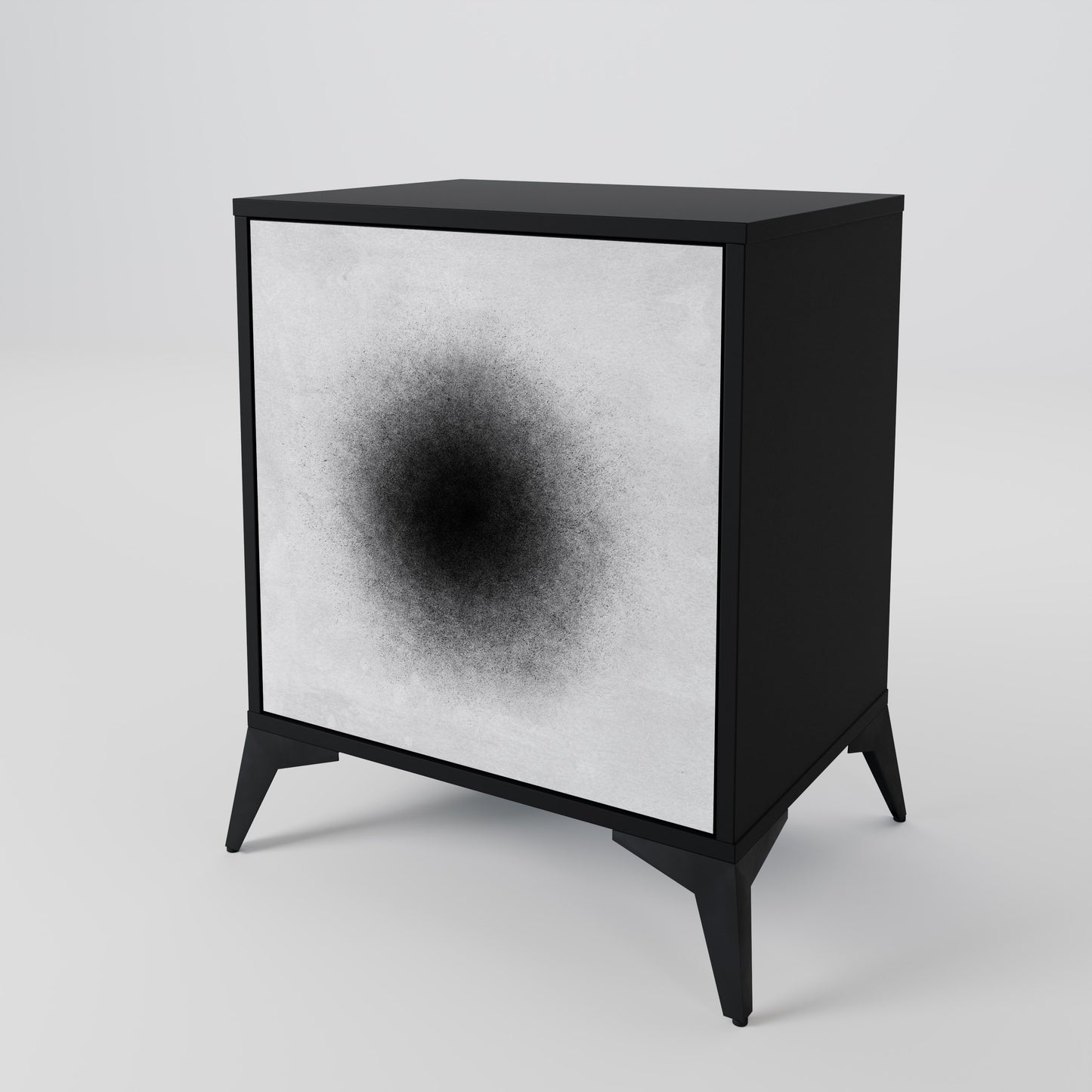 Credenza BLACK HOLE a 1 anta con finitura nera