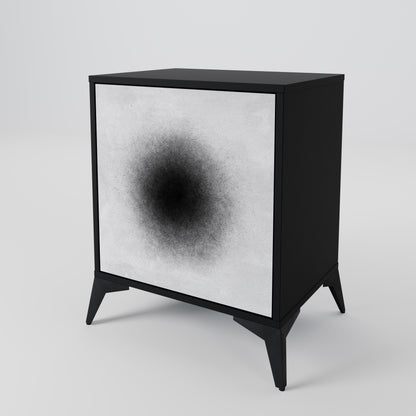 Credenza BLACK HOLE a 1 anta con finitura nera