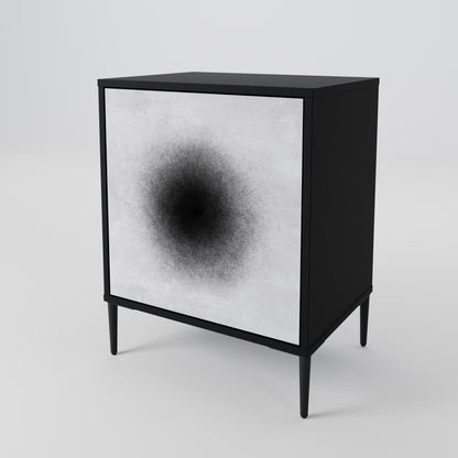 Credenza BLACK HOLE a 1 anta con finitura nera