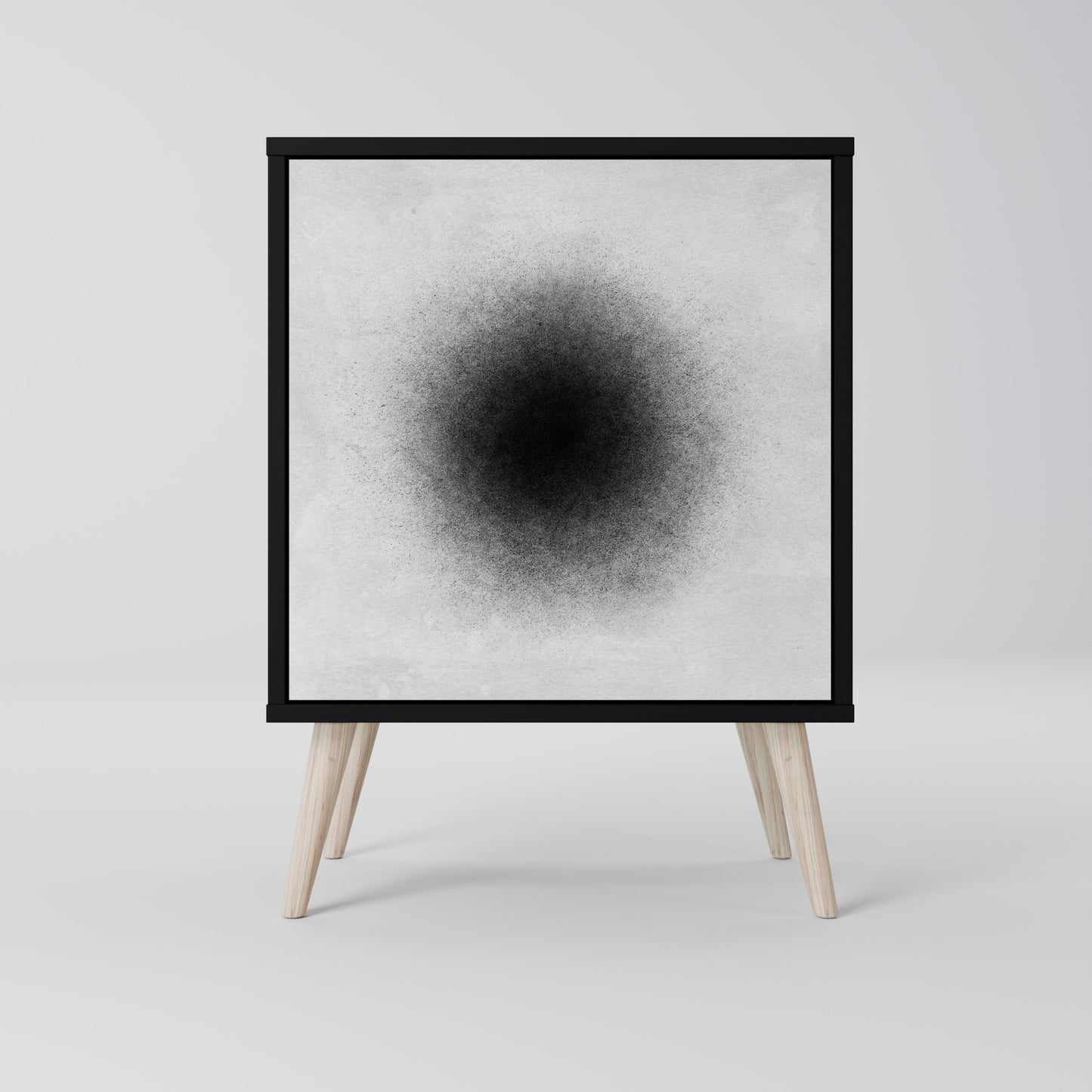 Credenza BLACK HOLE a 1 anta con finitura nera