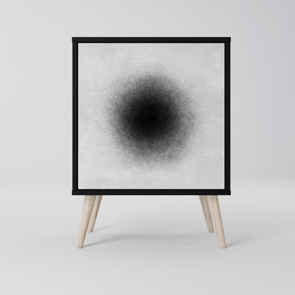 Credenza BLACK HOLE a 1 anta con finitura nera