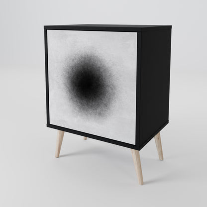 Credenza BLACK HOLE a 1 anta con finitura nera