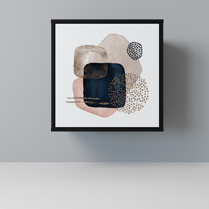 Credenza a 1 anta COLORFUL SHAPES con finitura nera