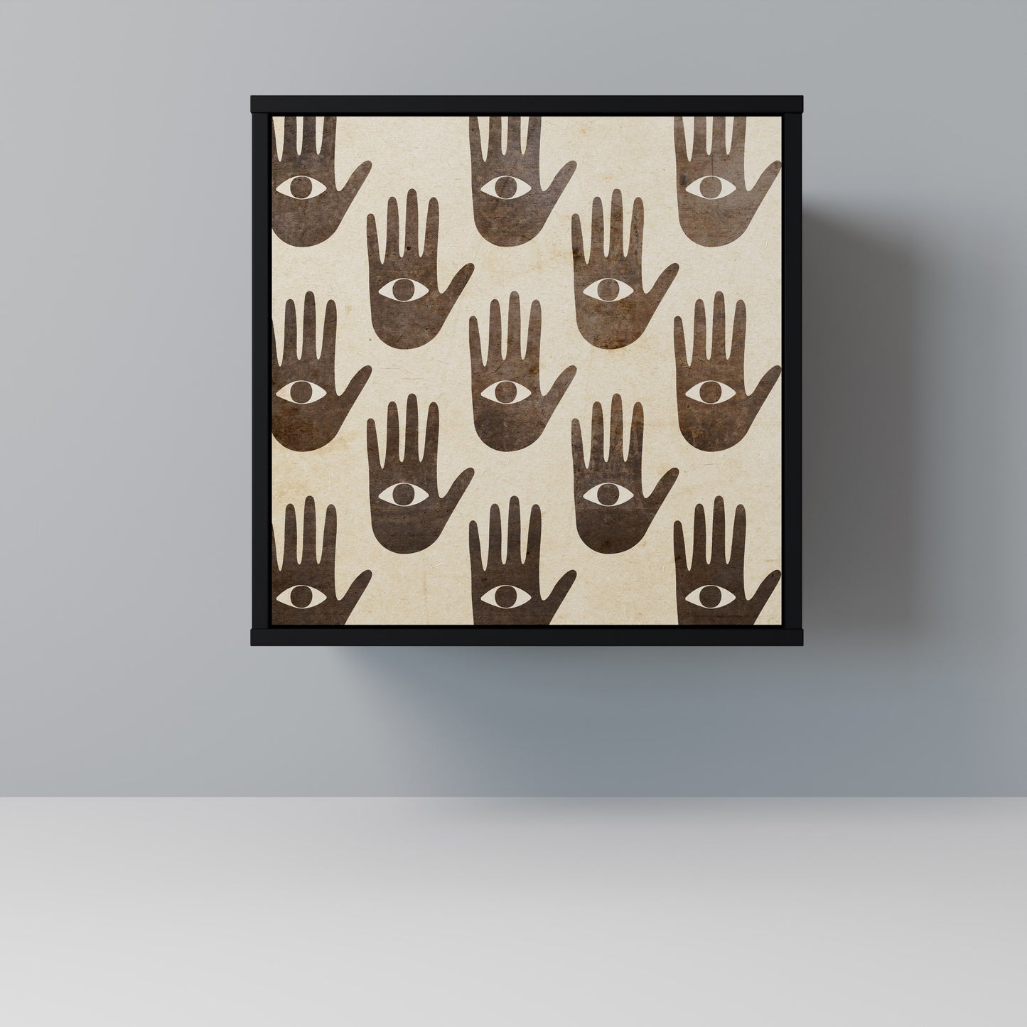 VEDI ALTRO Credenza a 1 anta con finitura nera