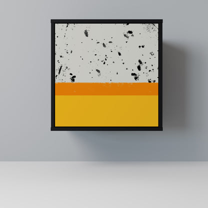 Credenza a 1 anta DYED BY ORANGE con finitura nera