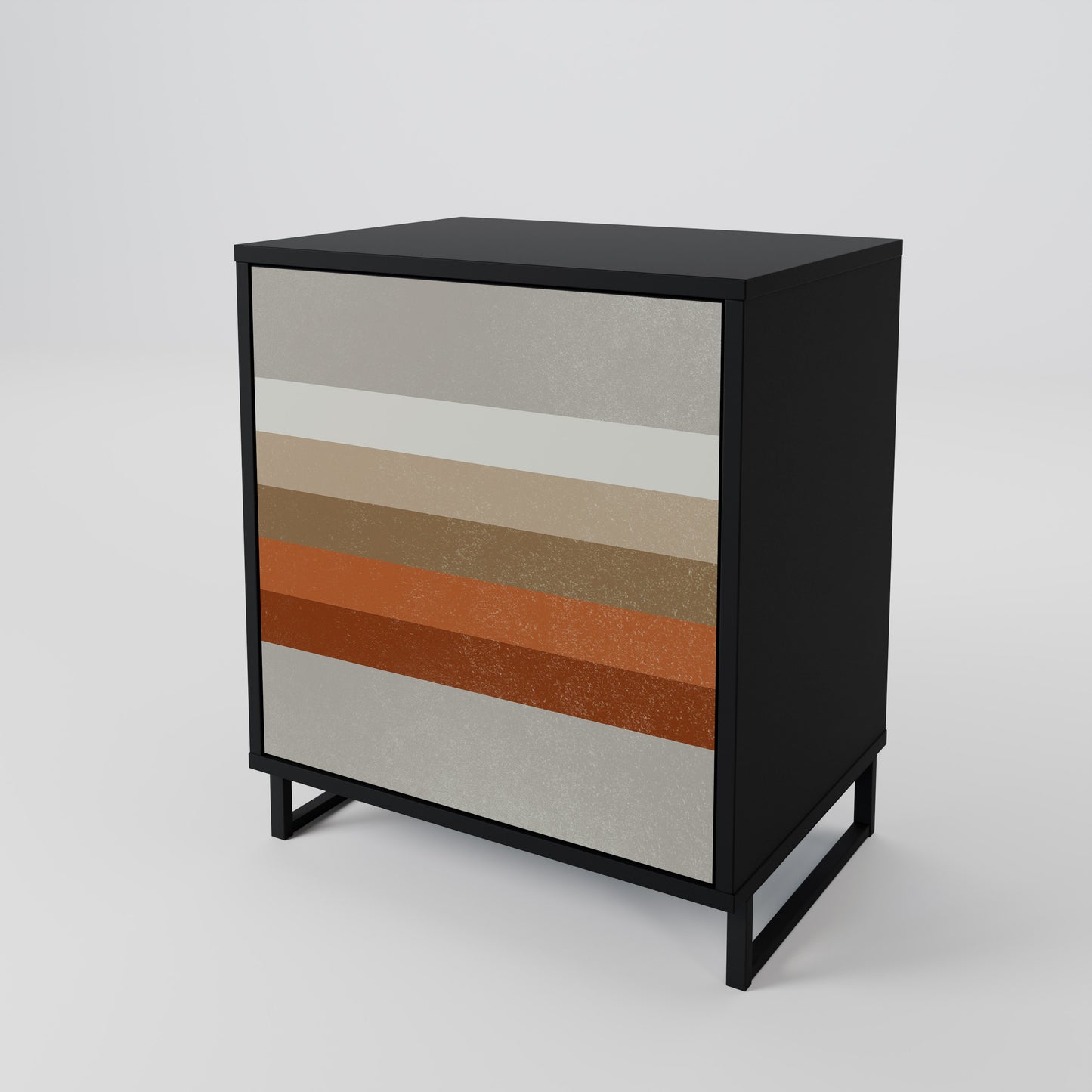 Credenza PECULIAR TRAIL a 1 anta con finitura nera