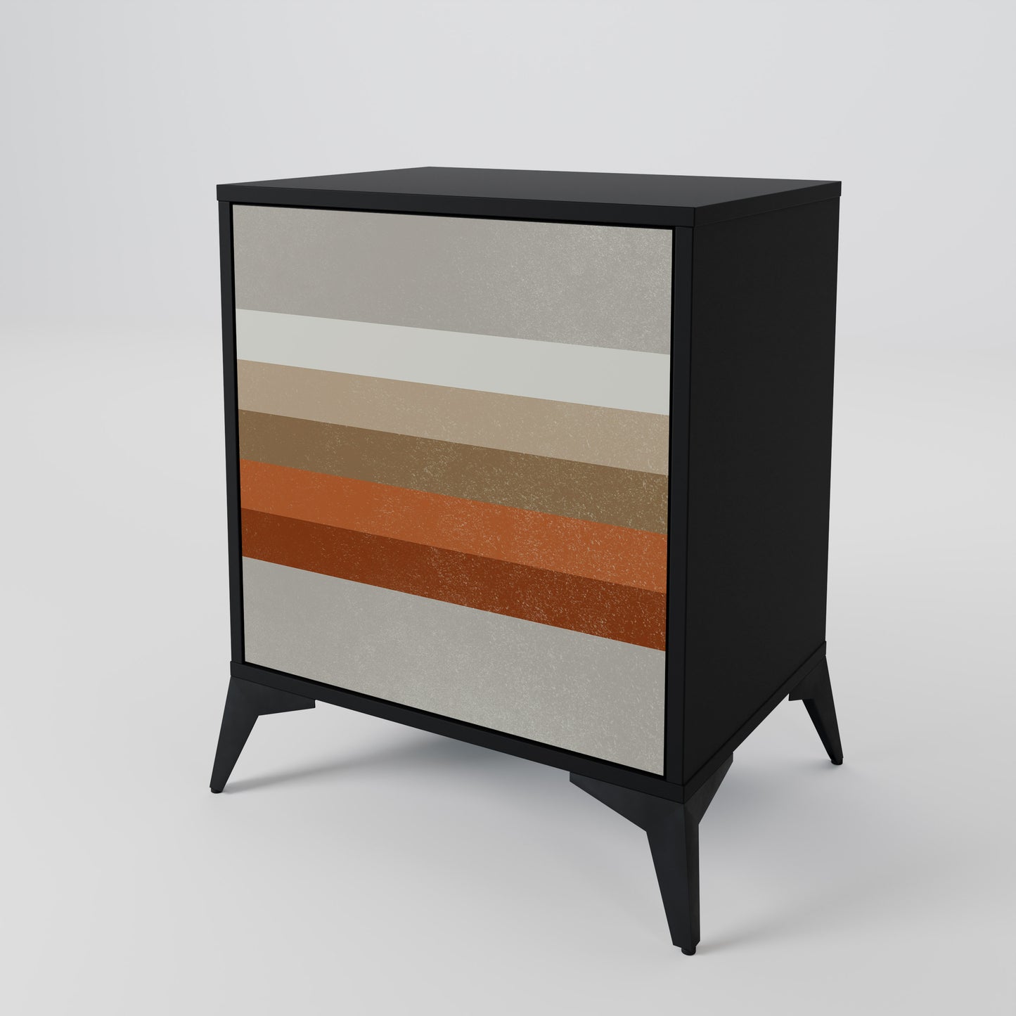 Credenza PECULIAR TRAIL a 1 anta con finitura nera