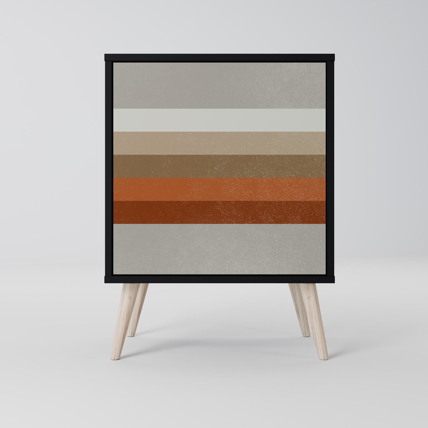 Credenza PECULIAR TRAIL a 1 anta con finitura nera