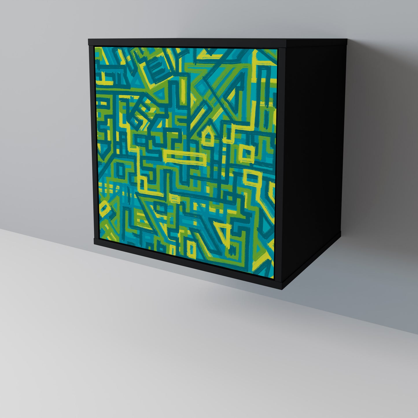 Credenza NOSTALGIC MEMORIES a 1 anta con finitura nera