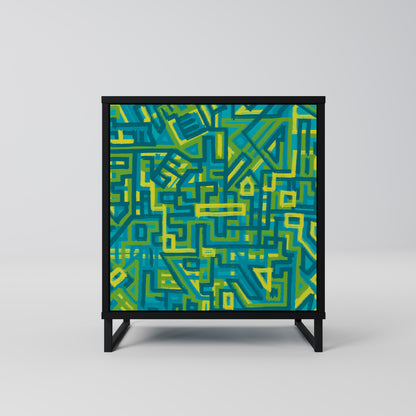 Credenza NOSTALGIC MEMORIES a 1 anta con finitura nera