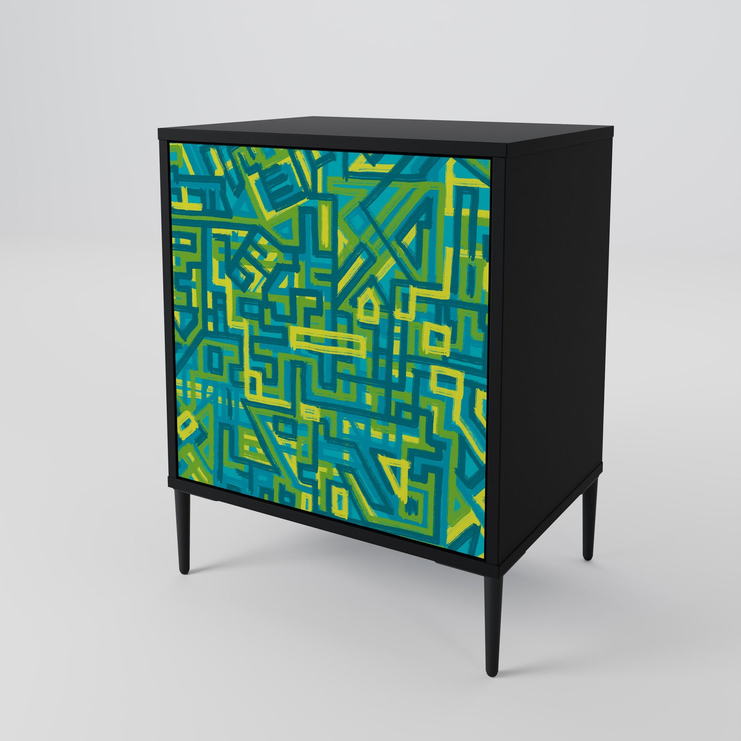 Credenza NOSTALGIC MEMORIES a 1 anta con finitura nera