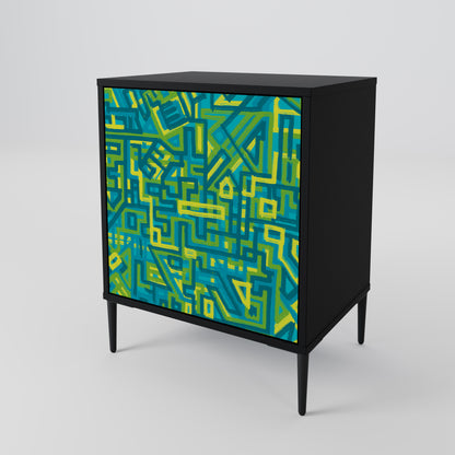 Credenza NOSTALGIC MEMORIES a 1 anta con finitura nera
