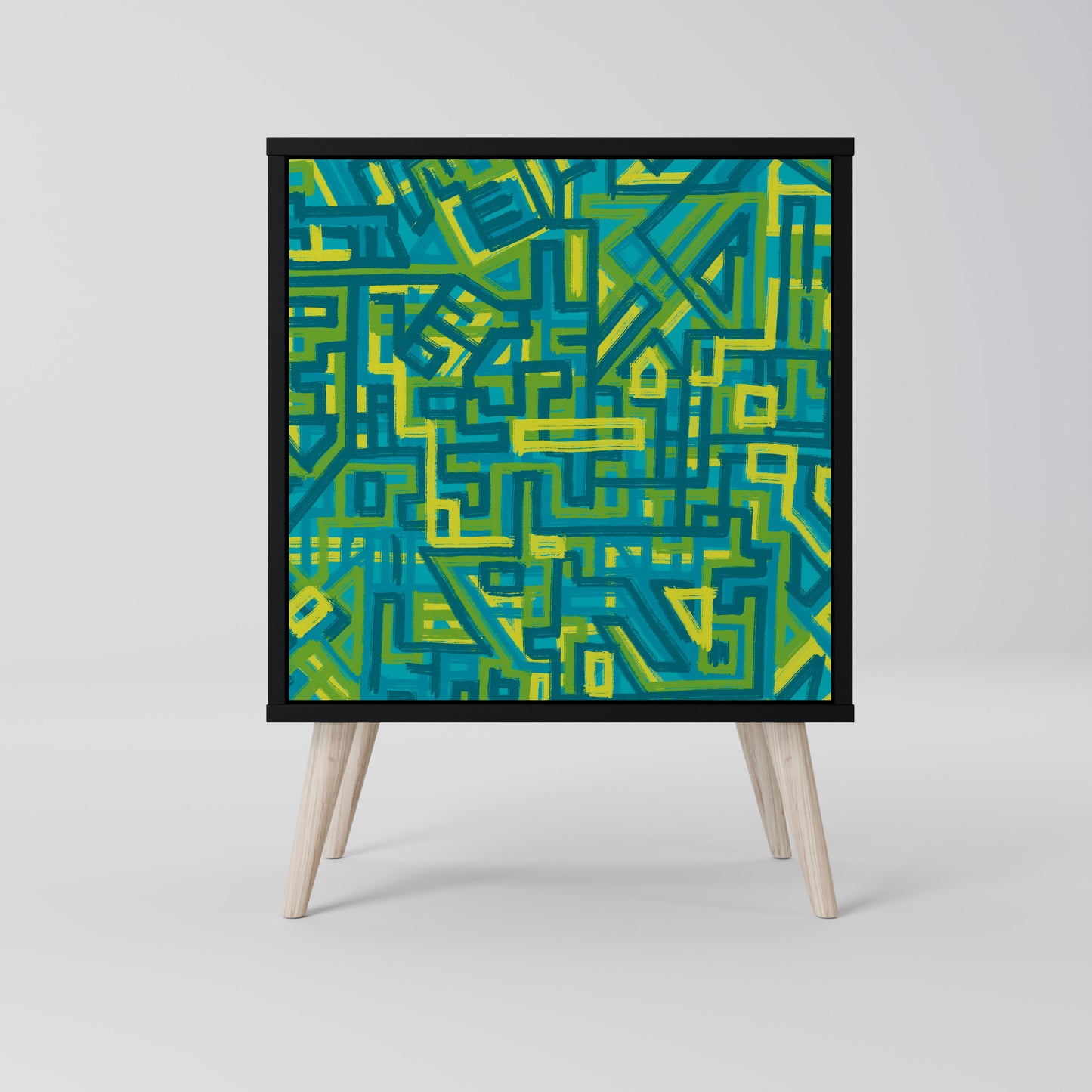 Credenza NOSTALGIC MEMORIES a 1 anta con finitura nera