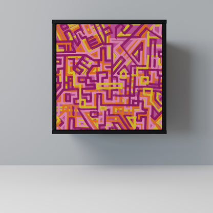 Credenza LOVELY MEMORIES a 1 anta con finitura nera