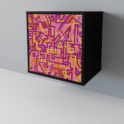 Credenza LOVELY MEMORIES a 1 anta con finitura nera