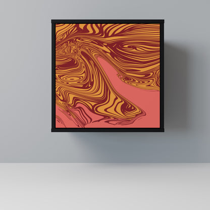 Credenza a 1 anta FLOATING THOUGHTS con finitura nera