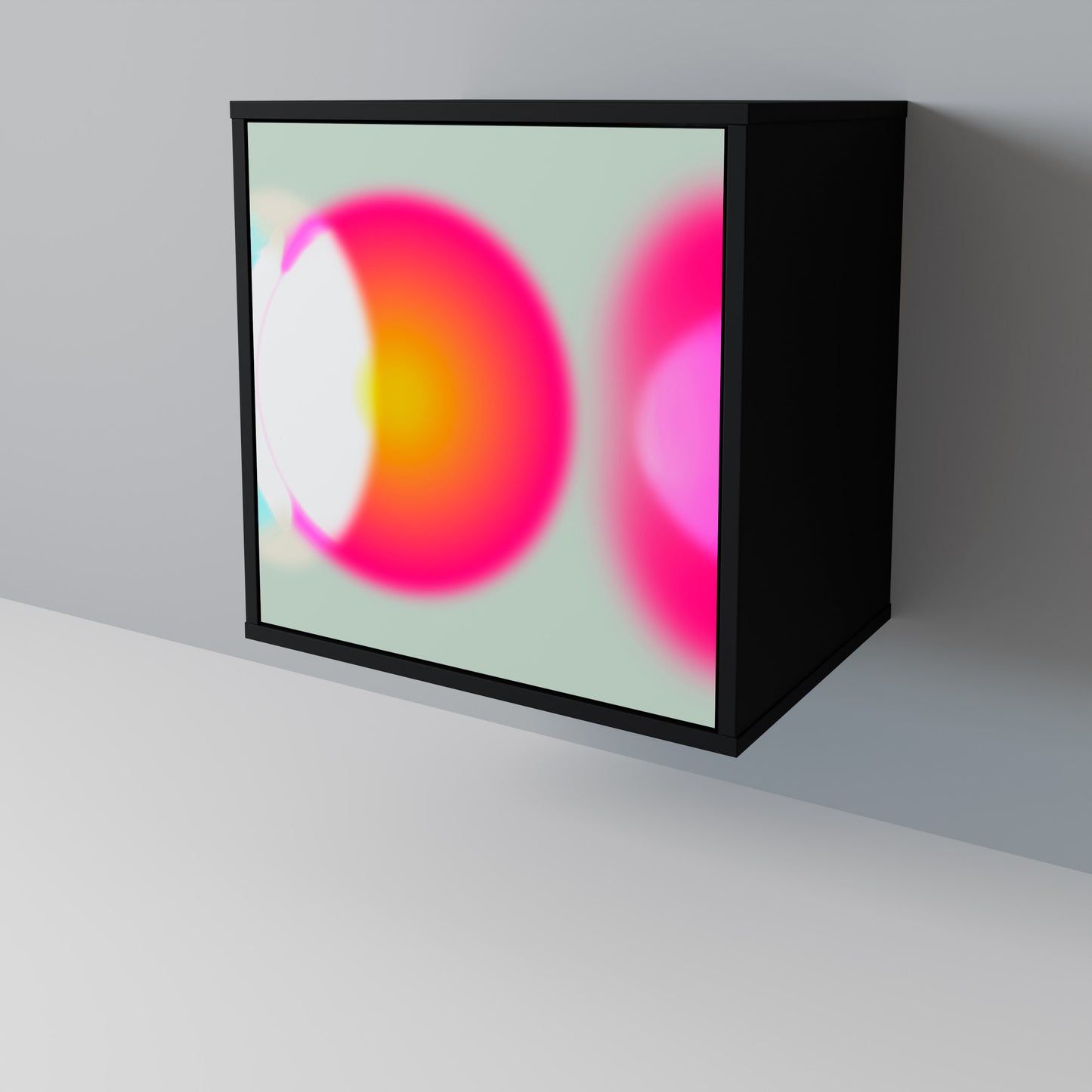 Credenza SYMPHONY OF COLORS a 1 anta con finitura nera