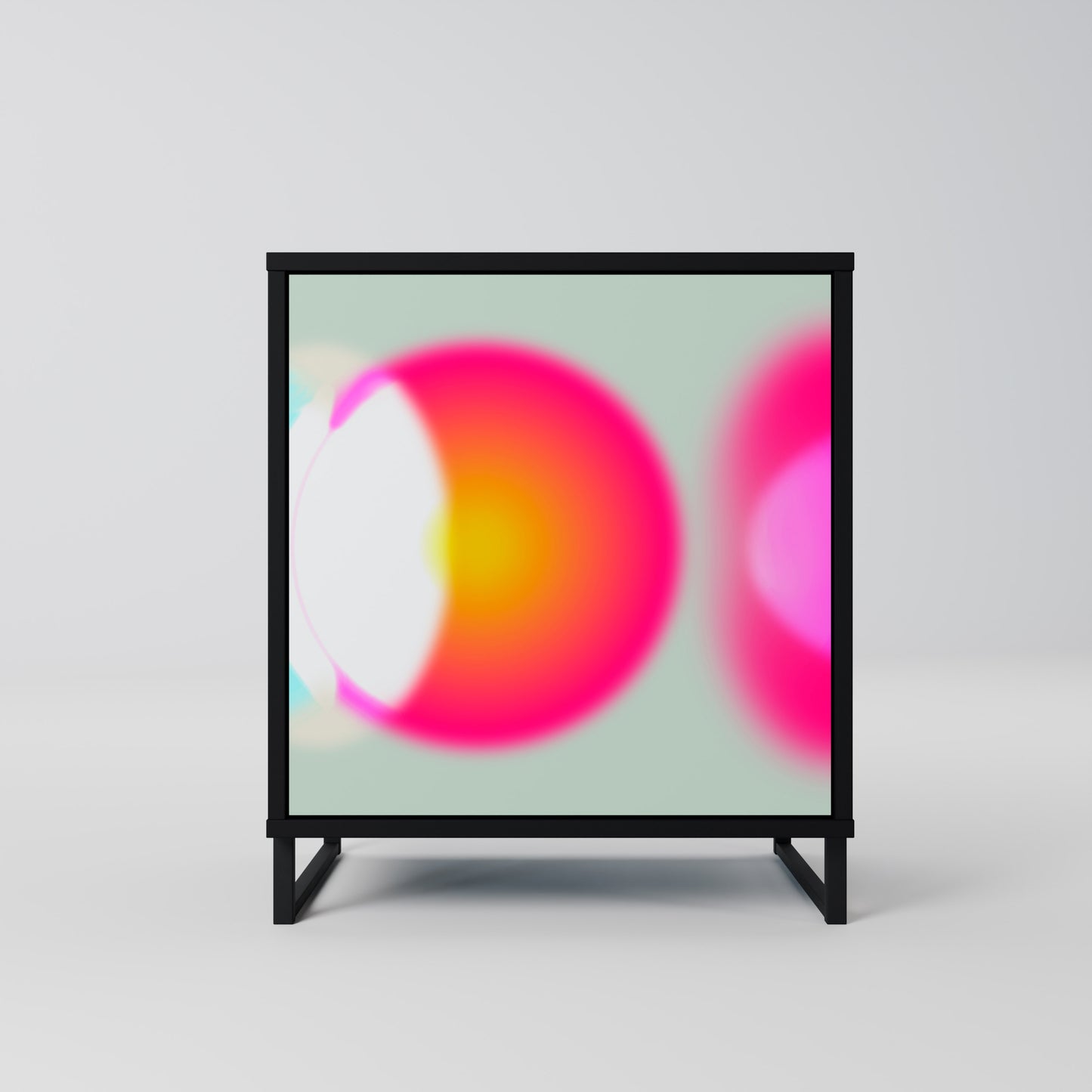 Credenza SYMPHONY OF COLORS a 1 anta con finitura nera