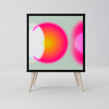 Credenza SYMPHONY OF COLORS a 1 anta con finitura nera