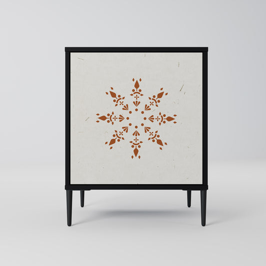 Credenza DAILY HARMONY a 1 anta con finitura nera