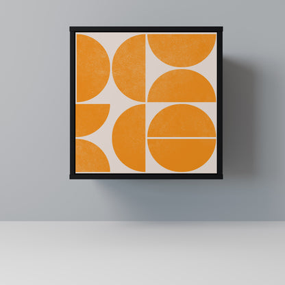 Credenza RECURRING DREAMS a 1 anta con finitura nera