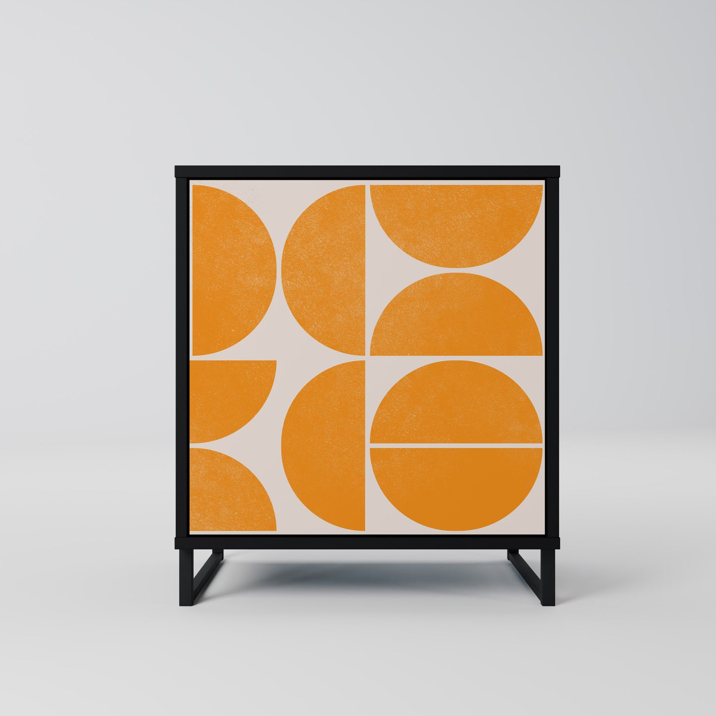 Credenza RECURRING DREAMS a 1 anta con finitura nera