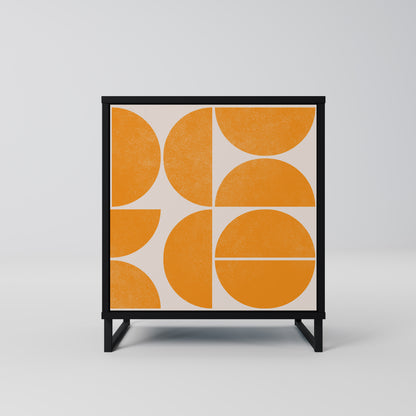 Credenza RECURRING DREAMS a 1 anta con finitura nera