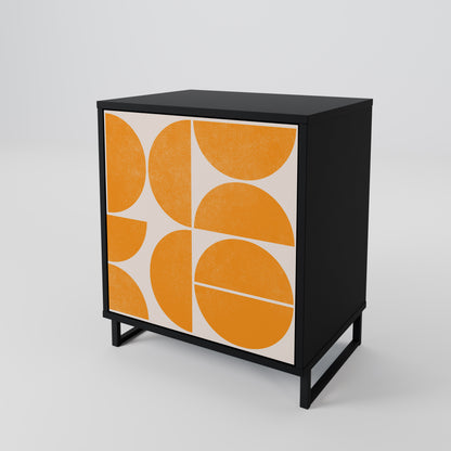 Credenza RECURRING DREAMS a 1 anta con finitura nera