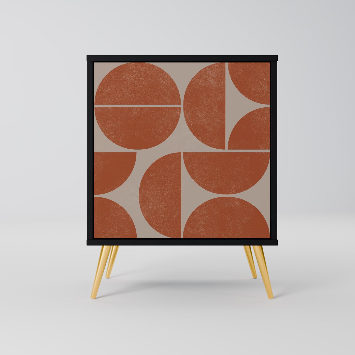 Credenza REPETITION COMPULSION a 1 anta con finitura nera