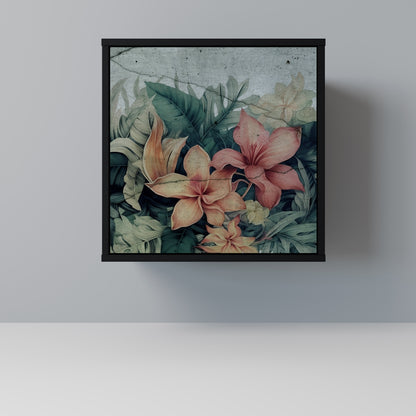 Credenza HEAVENLY BLOOM a 1 anta con finitura nera