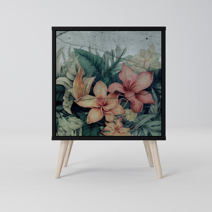 Credenza HEAVENLY BLOOM a 1 anta con finitura nera