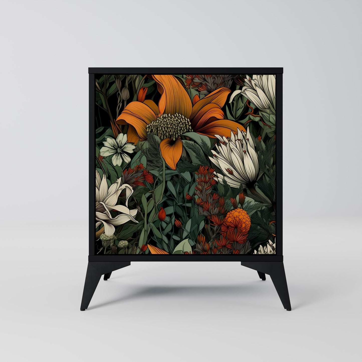 Credenza MIDNIGHT SPROUT a 1 anta con finitura nera