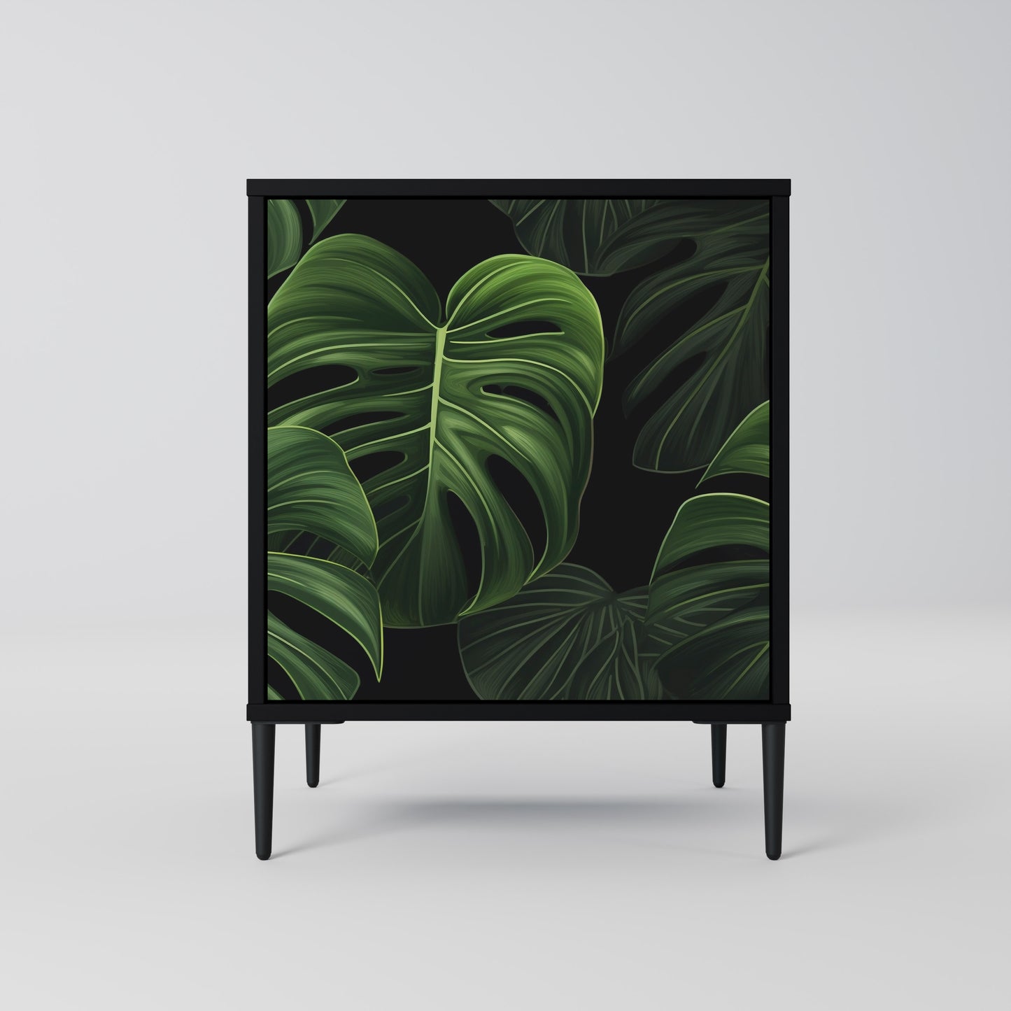 INFINITE MONSTERA 1-Door Sideboard in Black Finish