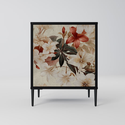 Credenza PETAL HARMONY a 1 anta con finitura nera