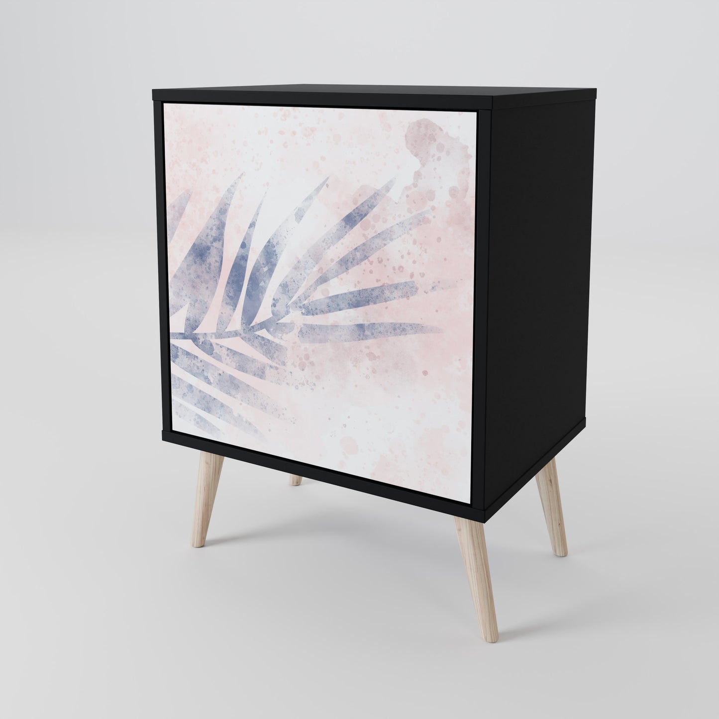 Credenza TIMELESS FLOAT a 1 anta con finitura nera