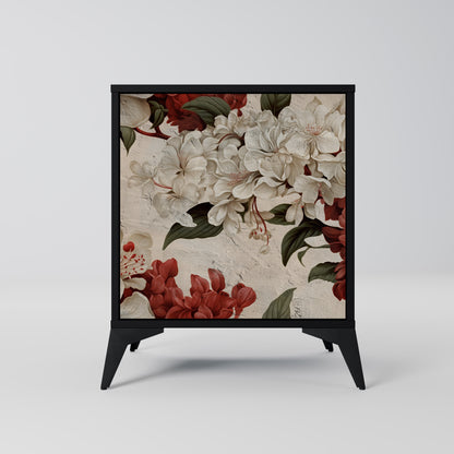 EPHEMERAL DAYS 1-Door Sideboard in Black Finish