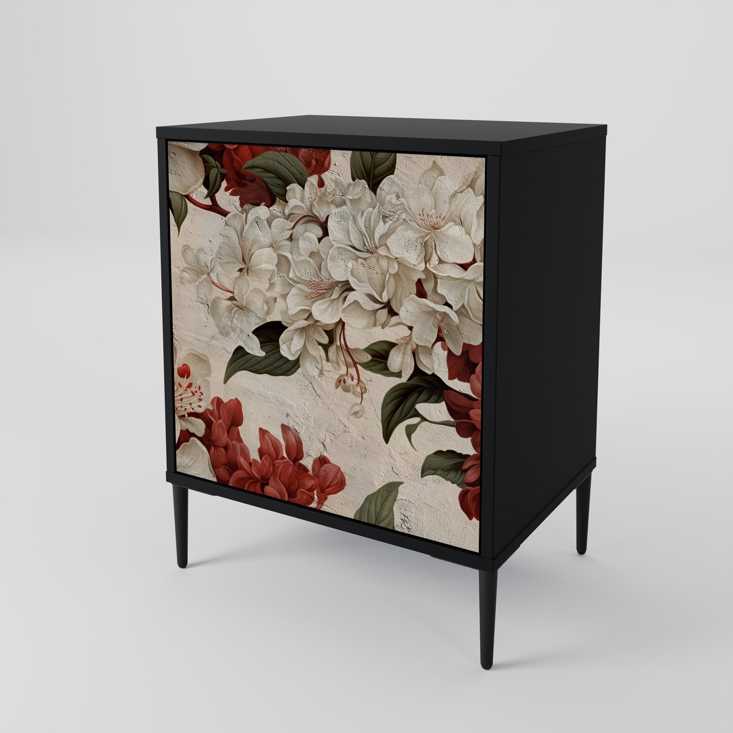 EPHEMERAL DAYS 1-Door Sideboard in Black Finish