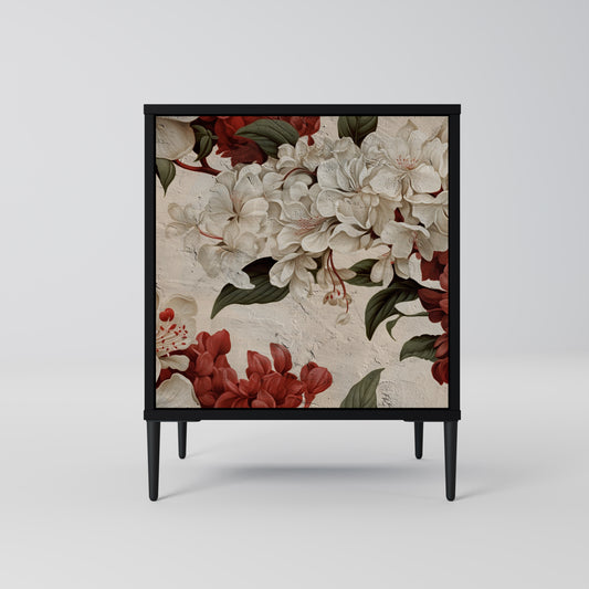 EPHEMERAL DAYS 1-Door Sideboard in Black Finish