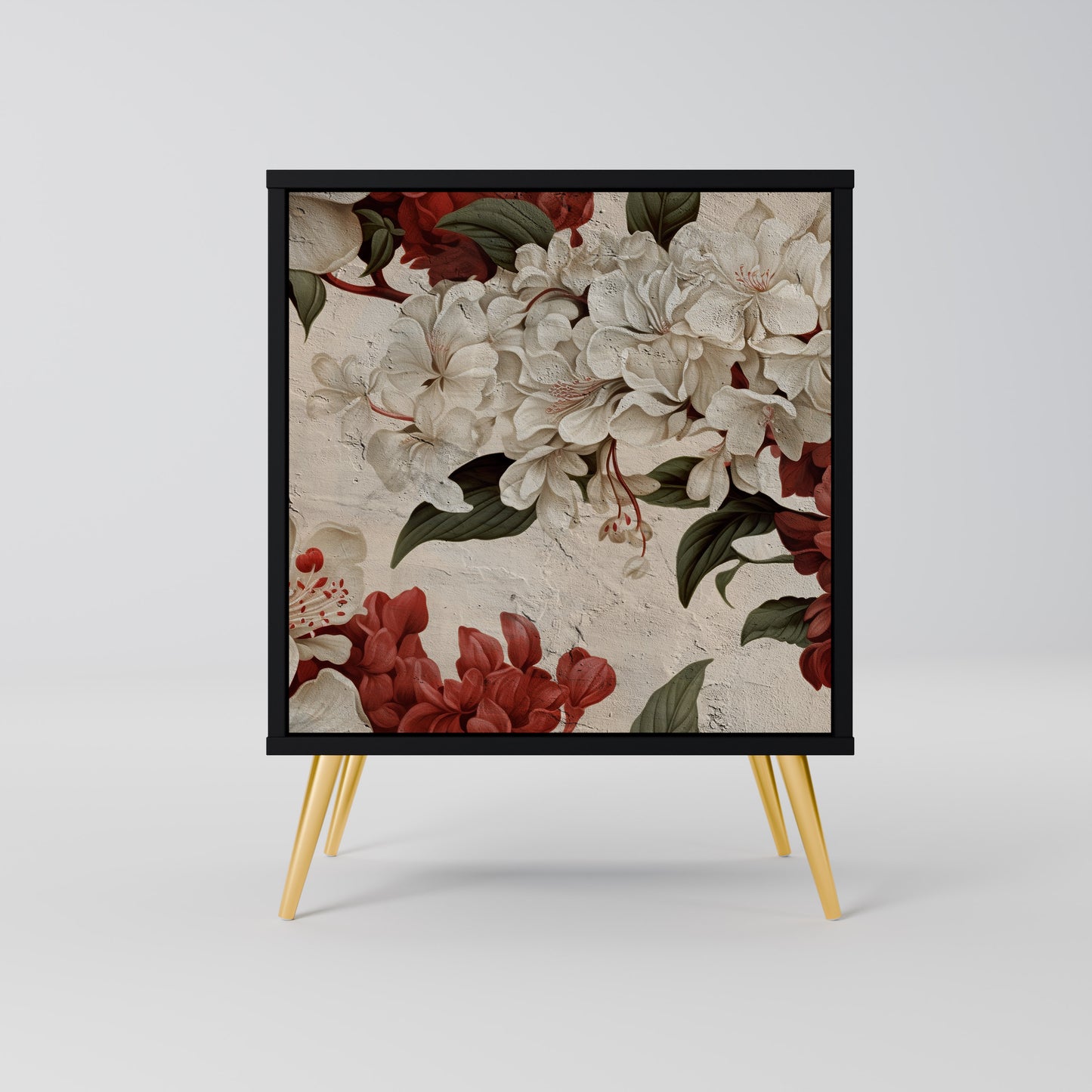 EPHEMERAL DAYS 1-Door Sideboard in Black Finish