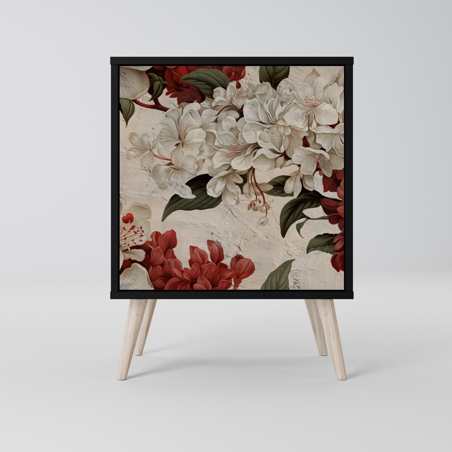 EPHEMERAL DAYS 1-Door Sideboard in Black Finish