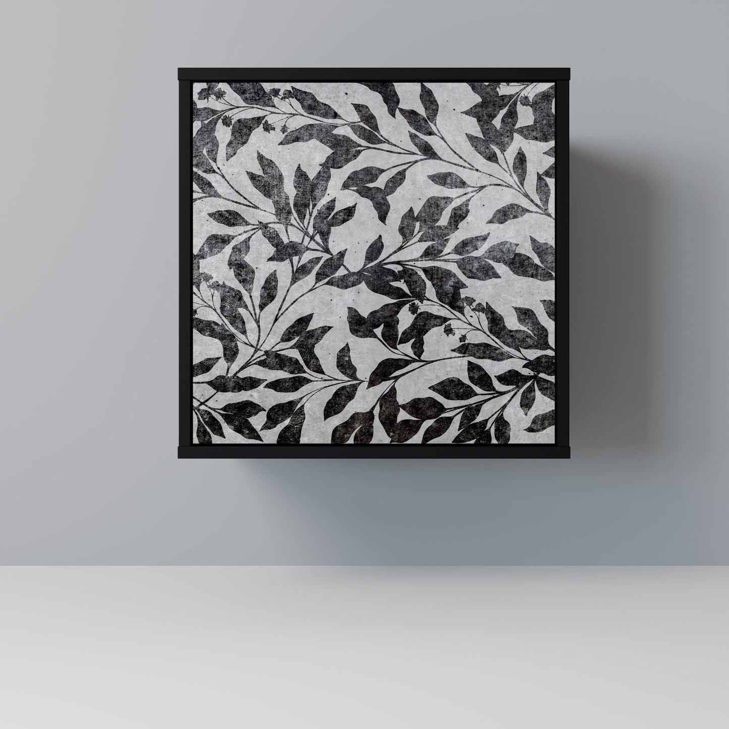 CHARCOAL SPROUT 1-Door Sideboard in Black Finish