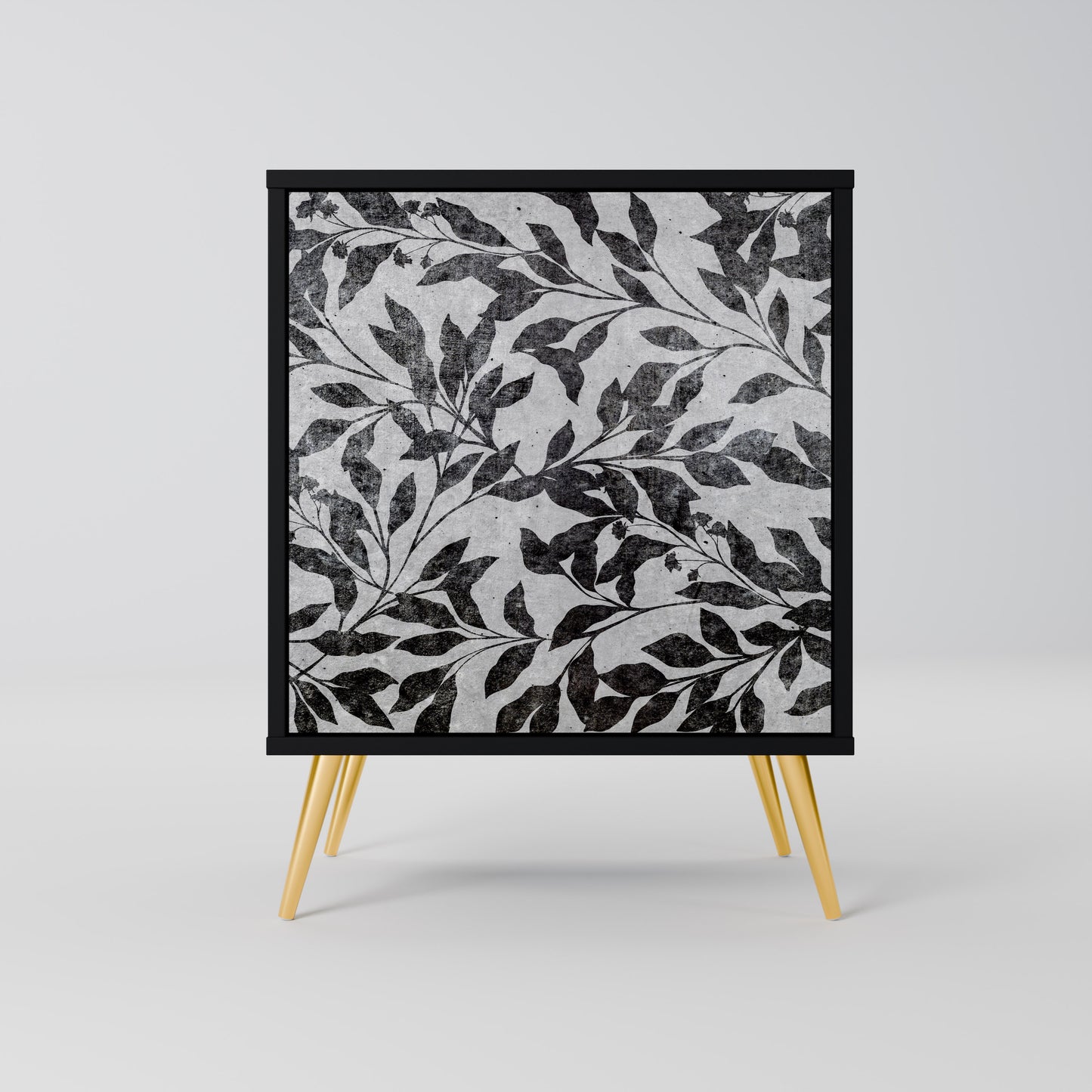 CHARCOAL SPROUT 1-Door Sideboard in Black Finish