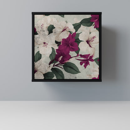 FLOWERET DREAM 1-Door Sideboard in Black Finish